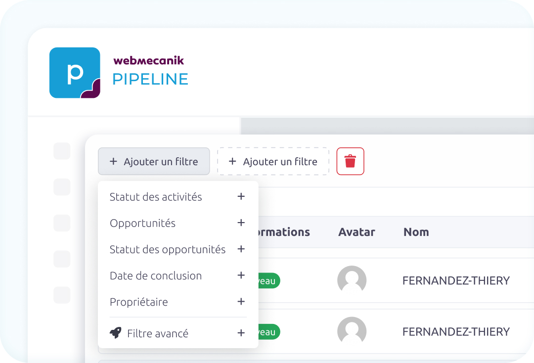 contacts entreprises crm