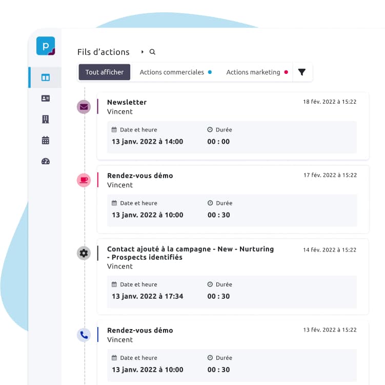 suivi actions des campagnes commerciales