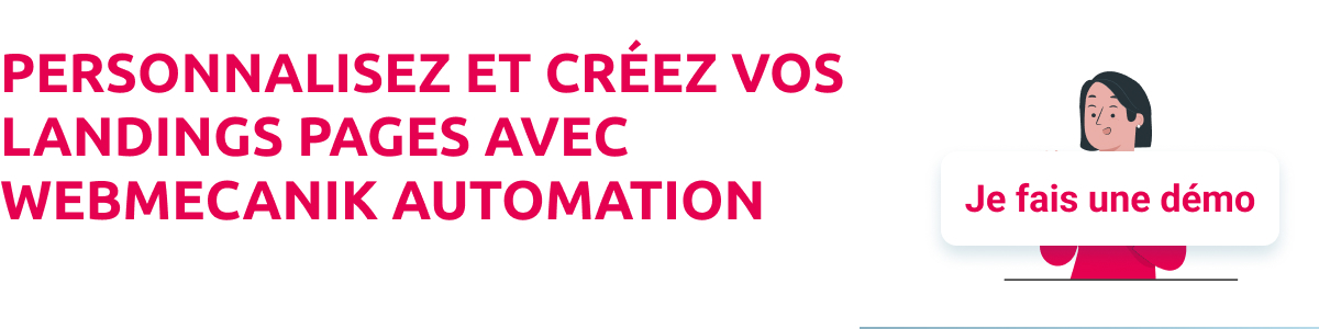 personnaliser et créer ses landing page avec Webmecanik Automation