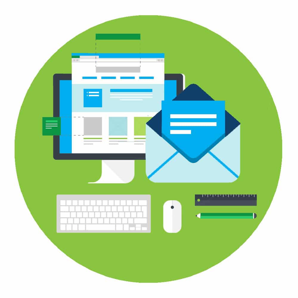 Interface email drag and drop