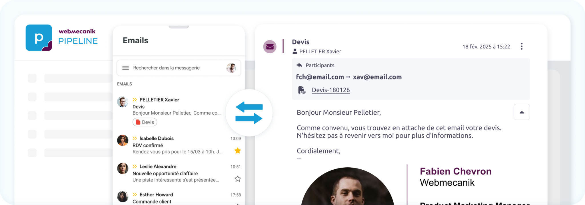 archivage des emails crm