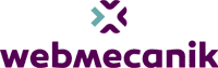 webmecanik logo in purple and light blue